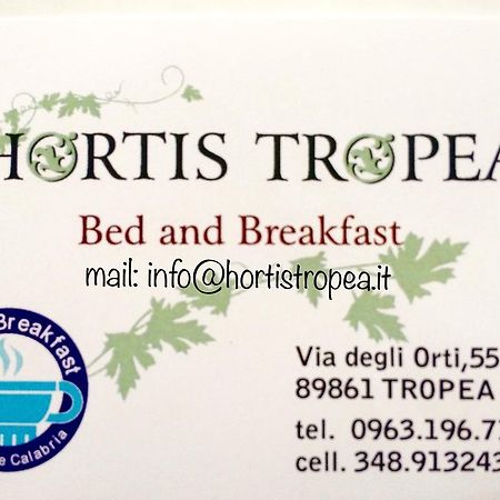 B&B Hortis Tropea Zewnętrze zdjęcie